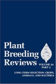 Cover of: Plant Breeding Reviews, Part 2: Long-term Selection by Jules Janick