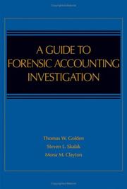 Cover of: The auditor's guide to forensic accounting investigation