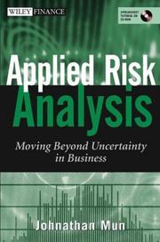 Cover of: Applied Risk Analysis by Johnathan Mun