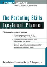 Cover of: The parenting skills treatment planner by Sarah Edison Knapp