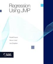 Cover of: Regression Using JMP by Rudolf Freund, Ramon Littell, Lee Creighton