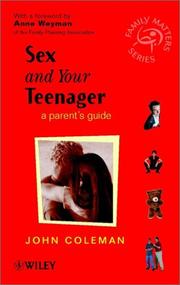 Cover of: Sex and Your Teenager: A Parent's Guide (Family Matters)