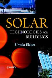 Cover of: Solar technologies for buildings
