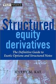 Structured Equity Derivatives by Harry M. Kat