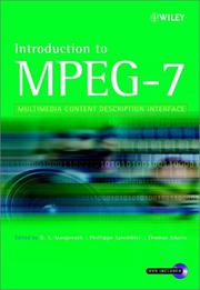 Cover of: Introduction to MPEG-7 by edited by B.S. Manjunath, Phillipe Salembier,  and Thomas Sikora.