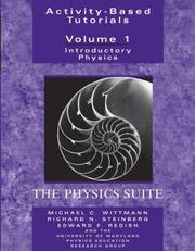 Cover of: Activity-Based Tutorials: Introductory Physics, The Physics Suite (Activity-Based Tutorials)