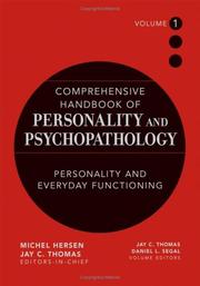 Cover of: Comprehensive Handbook of Personality and Psychopathology , Personality and Everyday Functioning (Comprehensive Handbook of Personality and Psychopathology) | 