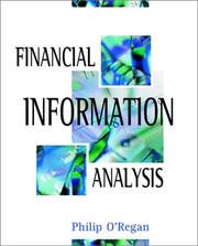 Cover of: Financial Information Analysis | Philip O