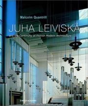 Cover of: Juha Leiviska : and the Continuity of Finnish Modern Architecture