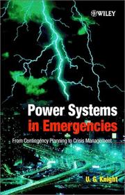 Cover of: Power Systems in Emergencies: From Contingency Planning to Crisis Management