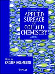 Cover of: Handbook of Applied Colloid & Surface Chemistry by Krister Holmberg