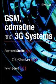 Cover of: GSM, cdmaOne and 3G Systems by Raymond Steele, Chin-Chun Lee, Peter Gould
