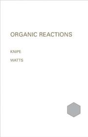 Cover of: Organic Reaction Mechanisms, 1999 (Organic Reaction Mechanisms Series)