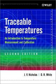 Cover of: Traceable temperatures by J. V. Nicholas