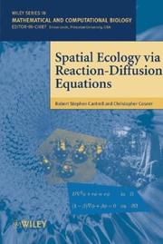 Cover of: Spatial Ecology via Reaction-Diffusion Equations by Robert Stephen Cantrell, Chris Cosner