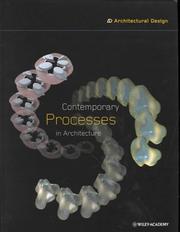 Cover of: Contemporary Processes in Architecture by Ali Rahim