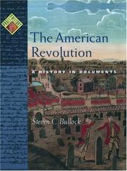 Cover of: The American Revolution: a history in documents