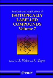 Cover of: Synthesis and Applications of Isotopically Labelled Compounds, Volume 7 by 