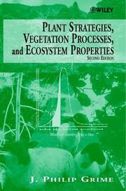 Cover of: Plant Strategies, Vegetation Processes, and Ecosystem Properties