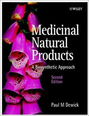Cover of: Medicinal Natural Products by Paul M. Dewick