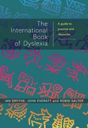 Cover of: The International Book of Dyslexia: A Guide to Practice and Resources