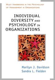 Cover of: Individual Diversity and Psychology in Organizations (Wiley Handbooks in Work & Organizational Psychology)