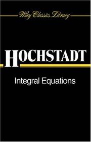 Cover of: Integral Equations