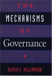 Cover of: The Mechanisms of Governance