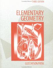 Cover of: Elementary geometry by R. David Gustafson