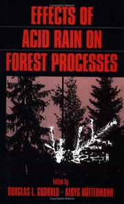 Cover of: Effects of acid rain on forest processes | 