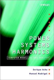 Cover of: Power Systems Harmonics by Enrique Acha, Manuel Madrigal