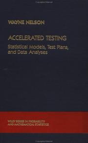 Cover of: Accelerated testing by Wayne Nelson