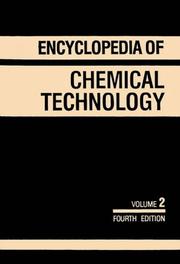 Cover of: Kirk-Othmer Encyclopedia of Chemical Technology, Alkanolamines to Antibiotics (Glycopeptides) (Encyclopedia of Chemical Technology)