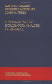 Cover of: Fundamentals of exploratory analysis of variance