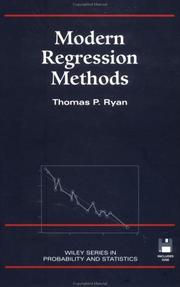 Cover of: Modern regression methods by Thomas P. Ryan