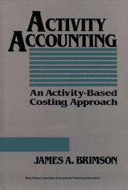 Cover of: Activity accounting | James A. Brimson