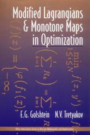 Cover of: Modified Lagrangians and monotone maps in optimization