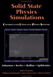 Cover of: Solid state physics simulations