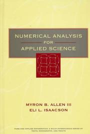 Numerical analysis for applied science by Myron B. Allen