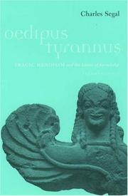 Cover of: Oedipus Tyrannus | Charles Segal