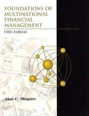 Cover of: Foundations of Multinational Financial Management by Alan C. Shapiro