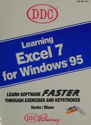 Cover of: Learning Excel 7 for Windows 95