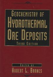 Cover of: Geochemistry of hydrothermal ore deposits. by 