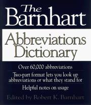 Cover of: The Barnhart abbreviations dictionary by edited by Robert K. Barnhart.