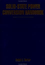 Cover of: Solid-state power conversion handbook | Ralph E. Tarter