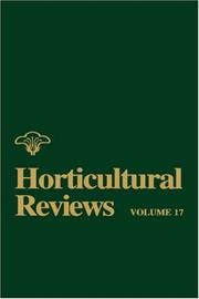 Cover of: Horticultural Reviews Vol 17 (Horticultural Reviews)