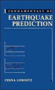 Cover of: Fundamentals of earthquake prediction