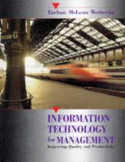 Cover of: Information Technology for Management by Efraim Turban, Ephraim McLean, James Wetherbe