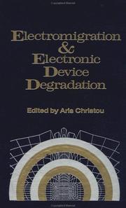 Cover of: Electromigration and electronic device degradation