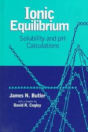 Ionic equilibrium by James Newton Butler